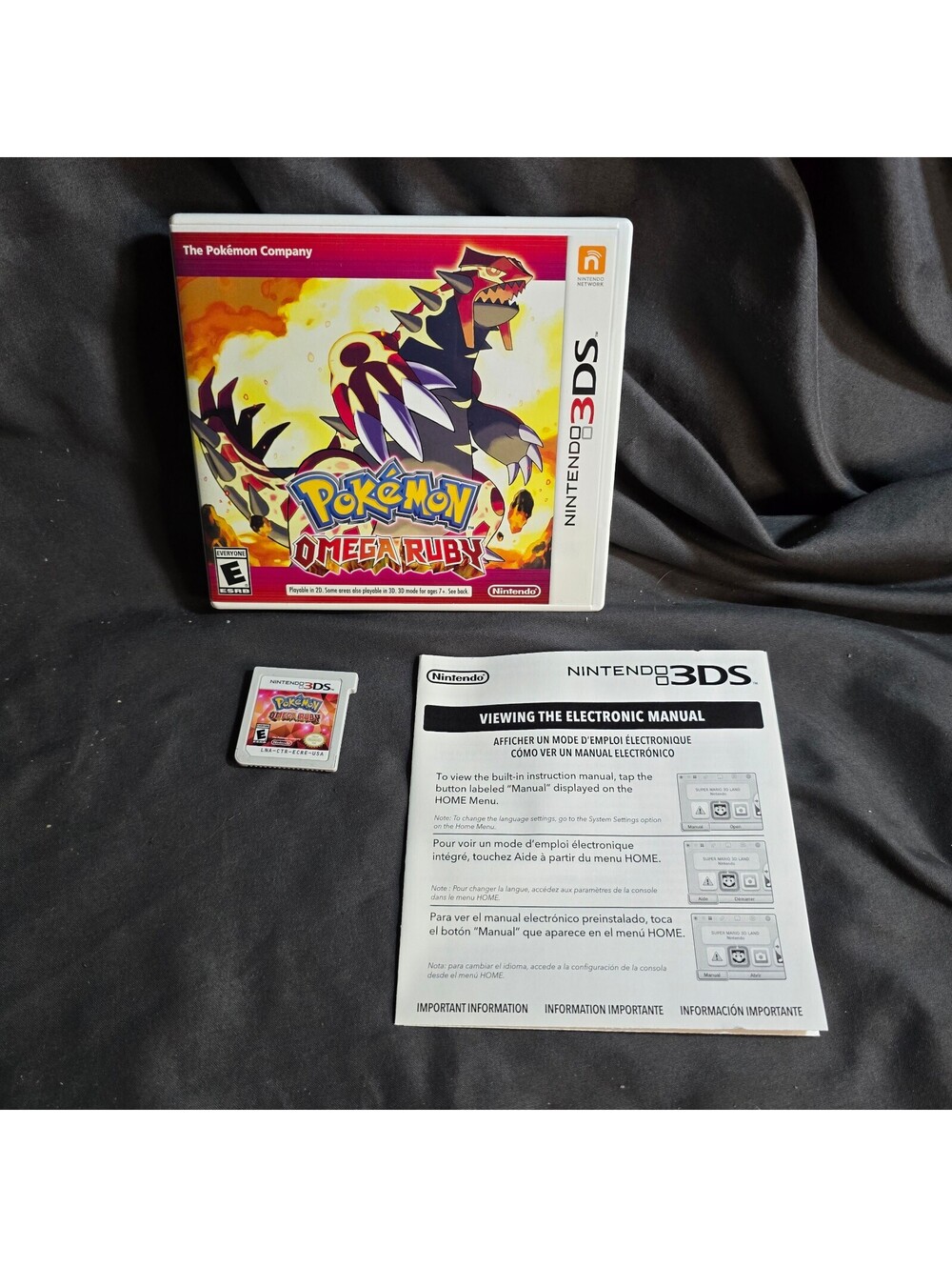 Pokemon Omega Ruby Nintendo 3DS CIB Complete In Box Tested